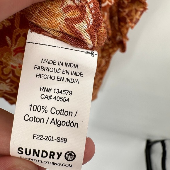 SUNDRY NWT Evereve Sienna Flutter Sleeve Blouse // 3 Large - Picture 12 of 12